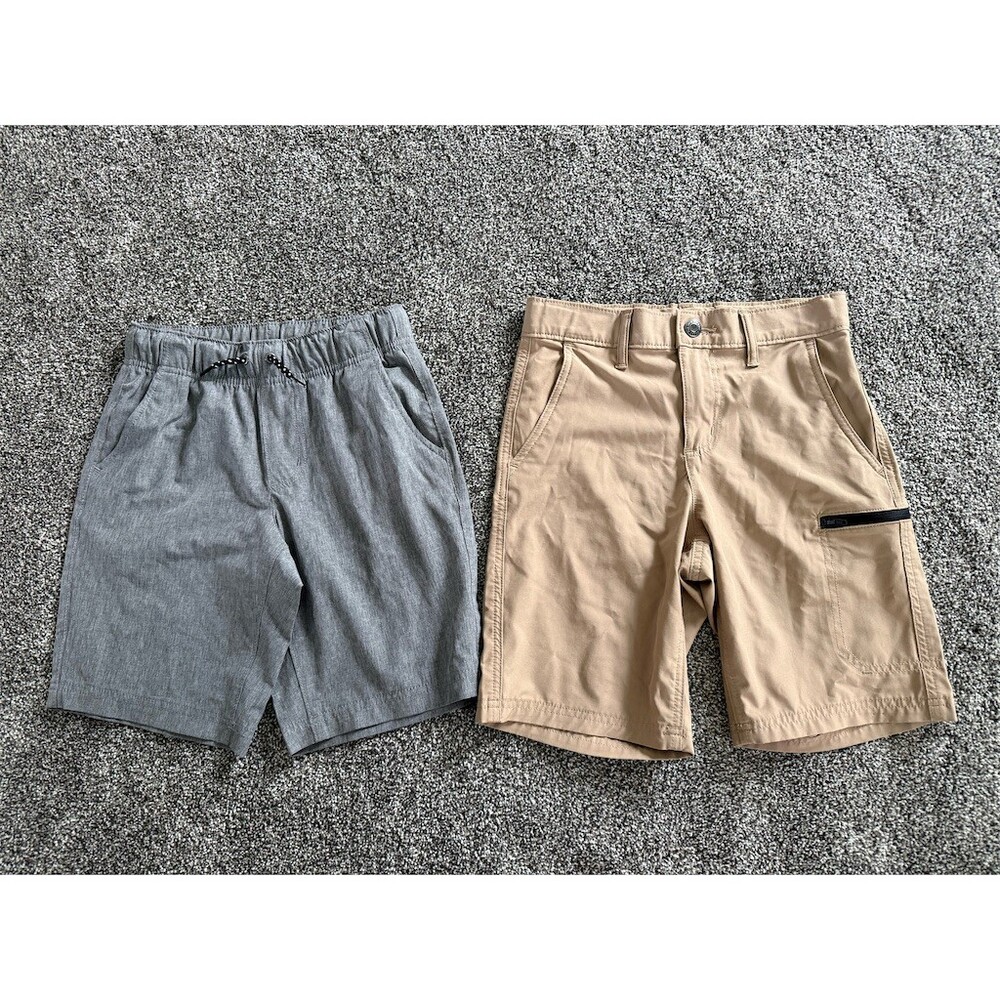 Sonoma Goods For Life boys Cargo Shorts Lot of 2 Gray 10 & Khaki 10